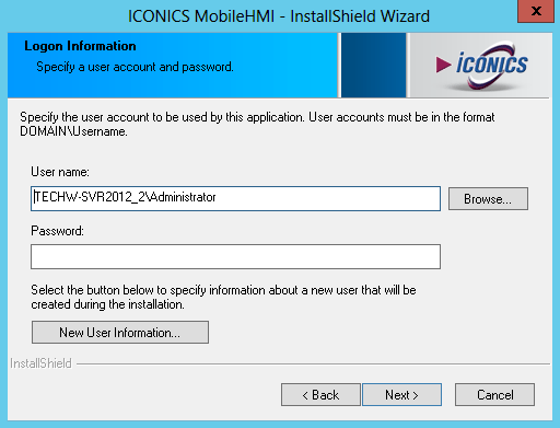 Server Installation of MobileHMI