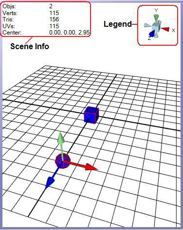 The X Y And Z Axis Legend In The 3d Viewport