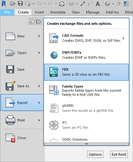 Importing From Revit IFC And FBX