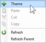 New theme command