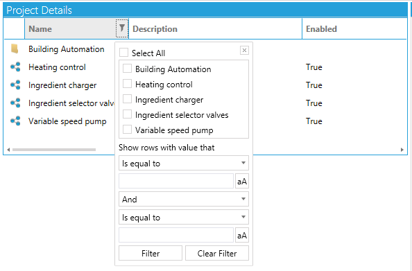 Topic · Filtering enabled ·