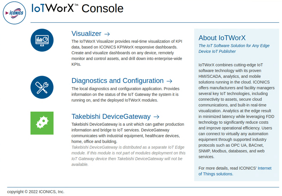 IoTWorX Console