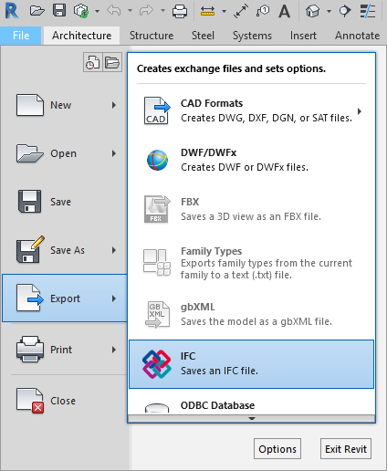 Importing From Revit Ifc And Fbx