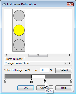 The Range Selector creates frame based animation.
