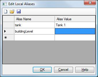 The value for one local alias was set in the data browser. Notice the LocalAliases property for This Display to the right.