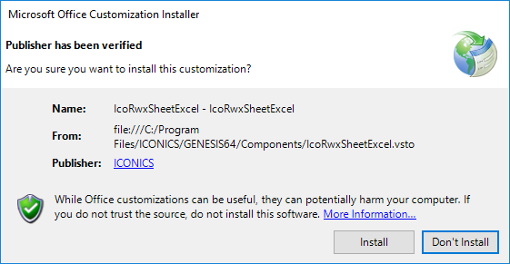 microsoft office web components not installed