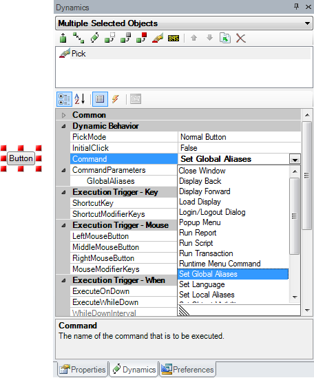 Select the pick action for aliases here. Select the pick action for aliases here.