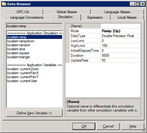 Use the Data Browser to select properly formatted variables. Use the Data Browser to select properly formatted variables.