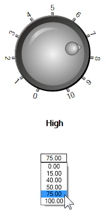 States show up as a menu selection at runtime in a Data Entry label. States show up as a menu selection at runtime in a Data Entry label.