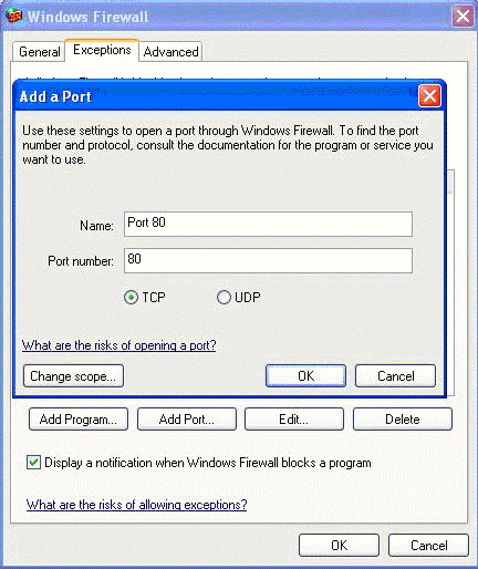 Enable the firewall to allow publishing. Enable the firewall to allow publishing.