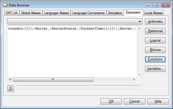 Use the Data Browser to enter data connections with the correct syntax. Use the Data Browser to enter data connections with the correct syntax.