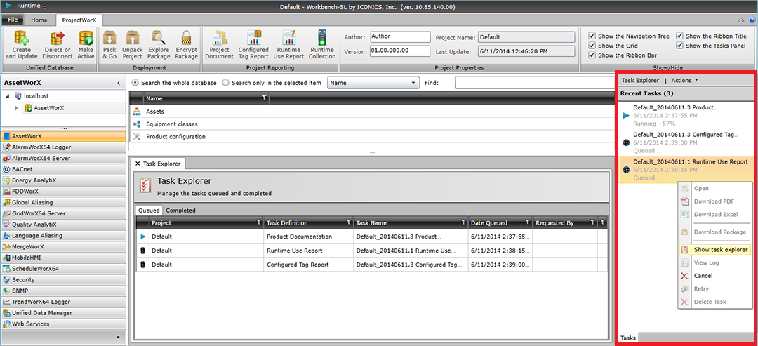 Task Panel