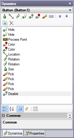 Dynamics in a multi-step process are performed in a specific order by dynamic type.