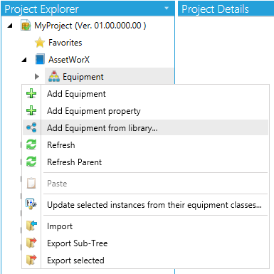 Equipment Class Library