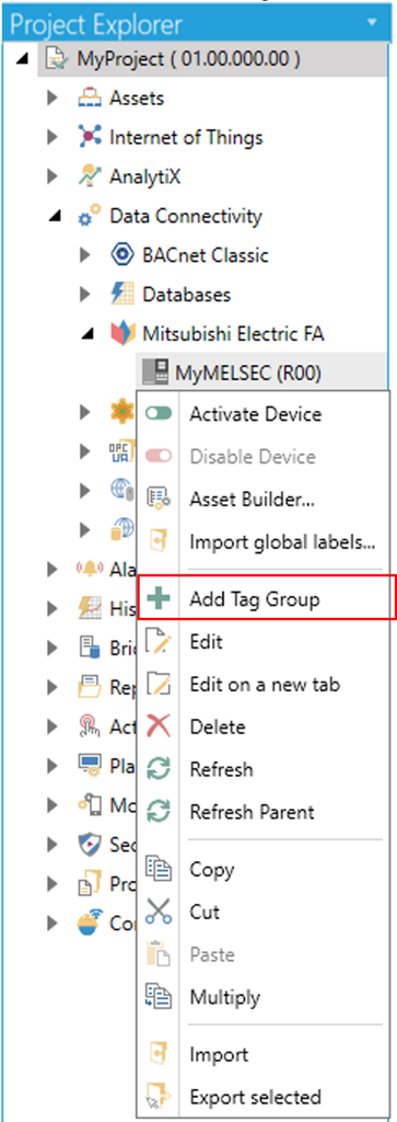 Add Tag Group