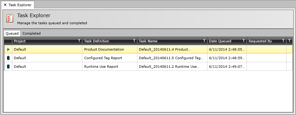 Task Panel