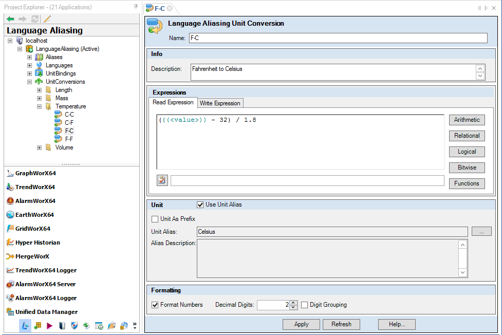 Unit conversions provide specific conversion formulas.