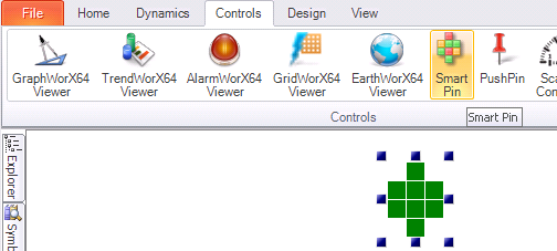 A Smart Pin at the default size and configuriiton.