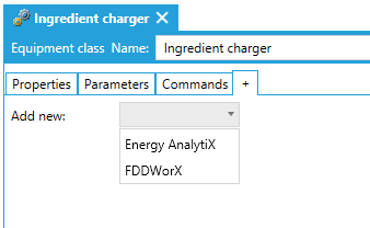 + Tab for Equipment Classes