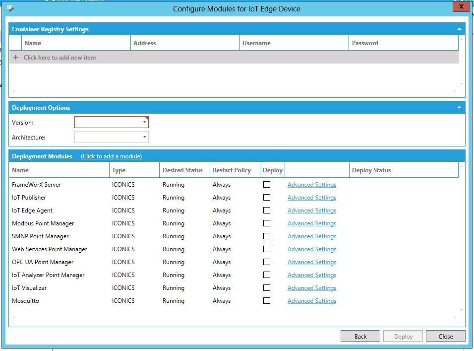 Configure Modules for IoT Edge Device